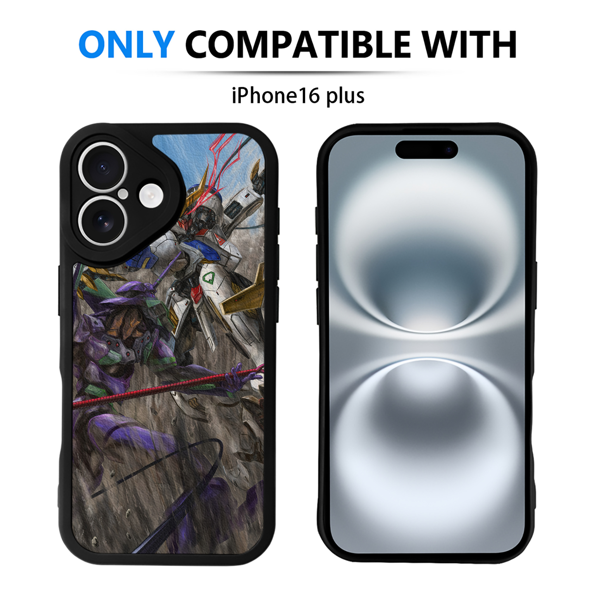 （画像用） EVA 新世紀エヴァンゲリオン 【iPhone 16シリーズ対応】シリコンスマホケース（レザー調） 材質：シリコン